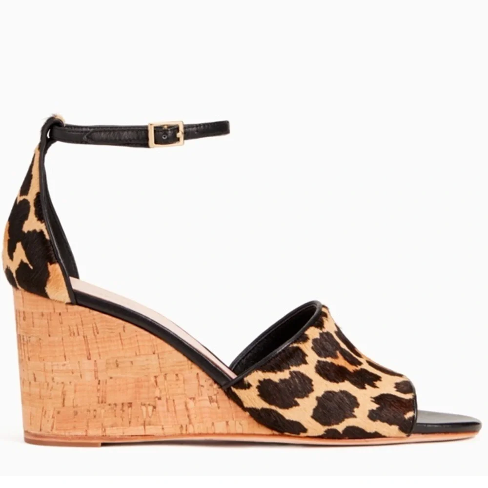 KATE SPADE NEW YORK LONNIE LEOPARD PRINT WEDGE - Picture 2 of 15